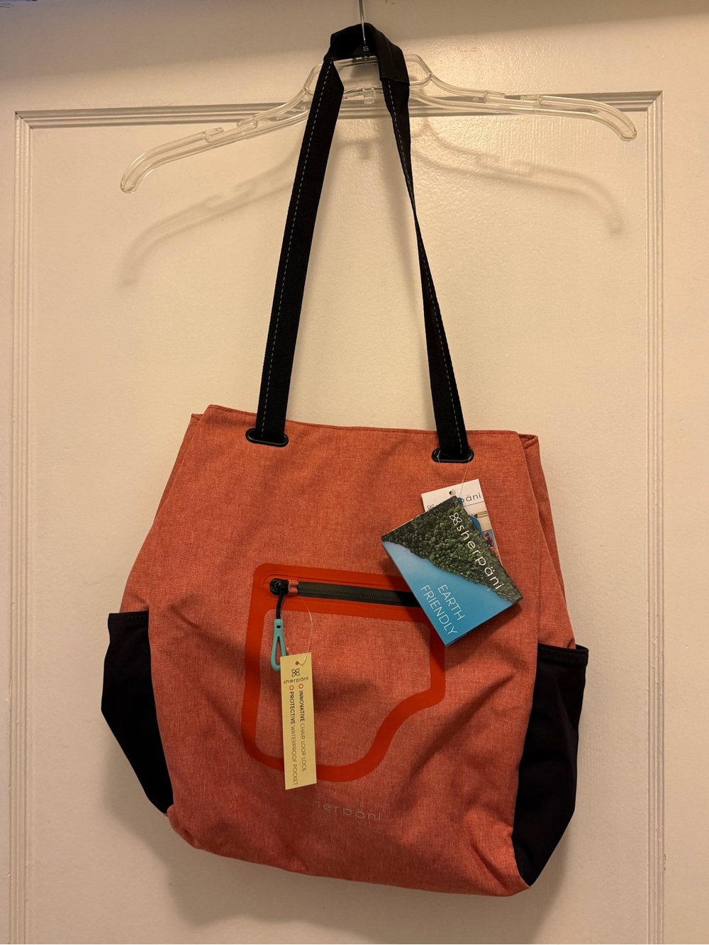 Sherpani Coral Tote with Black Straps